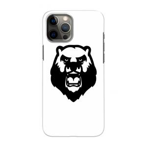 CaseCompany Angry Bear (white): Volledig geprint iPhone 12 Pro Max Hoesje