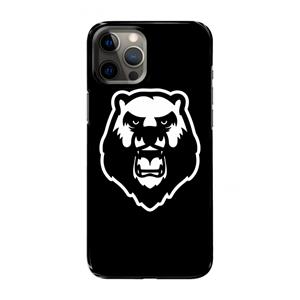 CaseCompany Angry Bear (black): Volledig geprint iPhone 12 Pro Max Hoesje