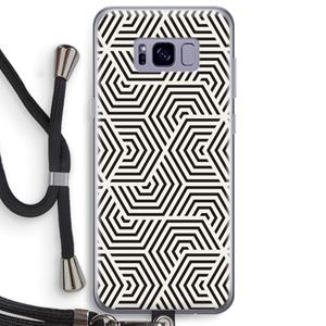 CaseCompany Magic pattern: Samsung Galaxy S8 Plus Transparant Hoesje met koord