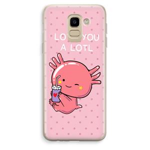 CaseCompany Love You A Lotl: Samsung Galaxy J6 (2018) Transparant Hoesje
