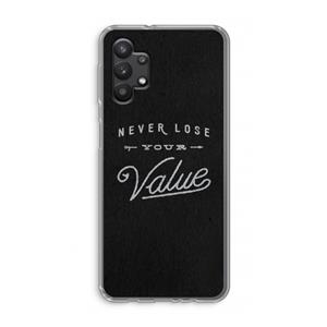 CaseCompany Never lose your value: Samsung Galaxy A32 5G Transparant Hoesje