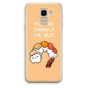 CaseCompany You're Shrimply The Best: Samsung Galaxy J6 (2018) Transparant Hoesje