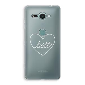 CaseCompany Best heart pastel: Sony Xperia XZ2 Compact Transparant Hoesje