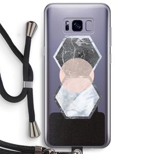 CaseCompany Creatieve toets: Samsung Galaxy S8 Plus Transparant Hoesje met koord