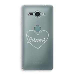CaseCompany Forever heart pastel: Sony Xperia XZ2 Compact Transparant Hoesje