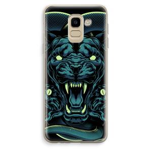 CaseCompany Cougar and Vipers: Samsung Galaxy J6 (2018) Transparant Hoesje