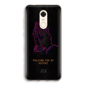 CaseCompany Praying For My Haters: Xiaomi Redmi 5 Transparant Hoesje