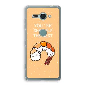 CaseCompany You're Shrimply The Best: Sony Xperia XZ2 Compact Transparant Hoesje