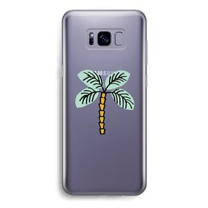 CaseCompany Palmboom: Samsung Galaxy S8 Transparant Hoesje