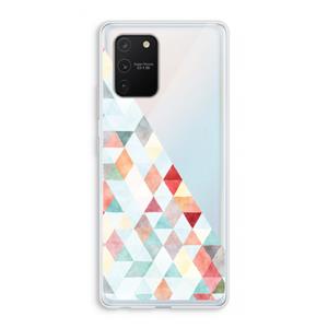 CaseCompany Gekleurde driehoekjes pastel: Samsung Galaxy S10 Lite Transparant Hoesje