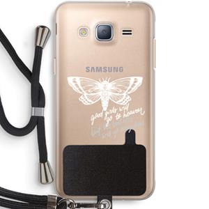 CaseCompany Good or bad: Samsung Galaxy J3 (2016) Transparant Hoesje met koord