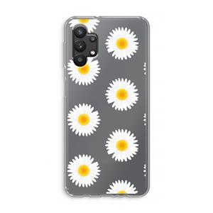CaseCompany Margrietjes: Samsung Galaxy A32 5G Transparant Hoesje