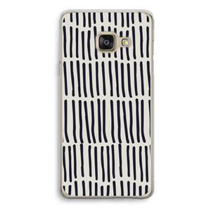 CaseCompany Moroccan stripes: Samsung Galaxy A3 (2016) Transparant Hoesje