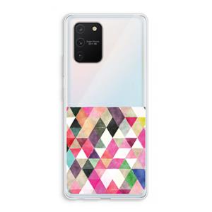 CaseCompany Gekleurde driehoekjes: Samsung Galaxy S10 Lite Transparant Hoesje