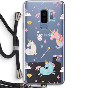 CaseCompany Fantasiewereld: Samsung Galaxy S9 Plus Transparant Hoesje met koord