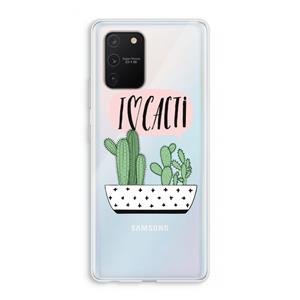 CaseCompany I love cacti: Samsung Galaxy S10 Lite Transparant Hoesje