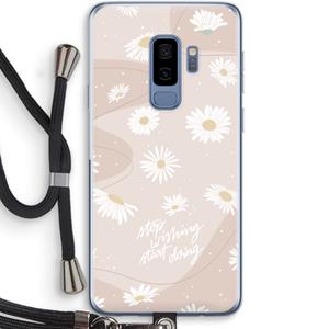 CaseCompany Daydreaming becomes reality: Samsung Galaxy S9 Plus Transparant Hoesje met koord