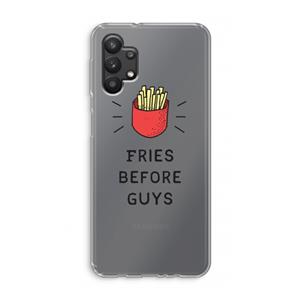 CaseCompany Fries before guys: Samsung Galaxy A32 5G Transparant Hoesje