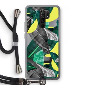 CaseCompany Fantasie jungle: Xiaomi Redmi 9 Transparant Hoesje met koord