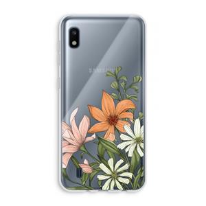 CaseCompany Floral bouquet: Samsung Galaxy A10 Transparant Hoesje