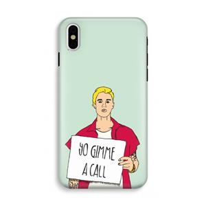 CaseCompany Gimme a call: iPhone XS Tough Case