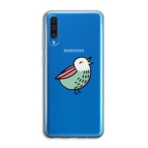 CaseCompany Birdy: Samsung Galaxy A50 Transparant Hoesje