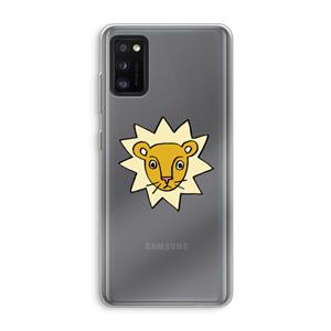 CaseCompany Kleine leeuw: Samsung Galaxy A41 Transparant Hoesje