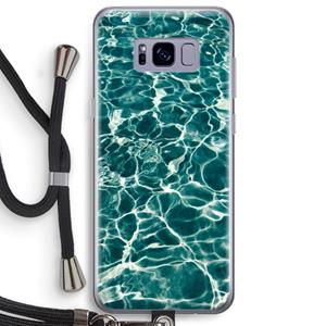 CaseCompany Weerkaatsing water: Samsung Galaxy S8 Plus Transparant Hoesje met koord