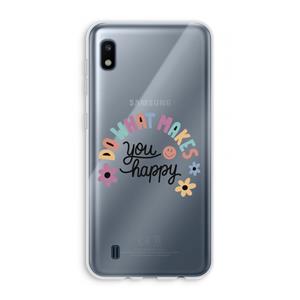 CaseCompany Happy days: Samsung Galaxy A10 Transparant Hoesje