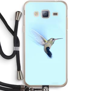 CaseCompany Kolibri: Samsung Galaxy J3 (2016) Transparant Hoesje met koord
