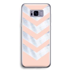 CaseCompany Marmeren pijlen: Samsung Galaxy S8 Transparant Hoesje