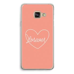 CaseCompany Forever heart: Samsung Galaxy A3 (2016) Transparant Hoesje