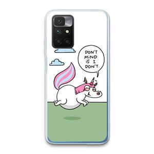 CaseCompany Unicorn: Xiaomi Redmi 10 Transparant Hoesje