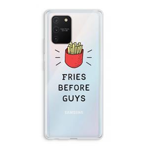 CaseCompany Fries before guys: Samsung Galaxy S10 Lite Transparant Hoesje