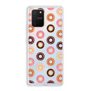 CaseCompany Donuts: Samsung Galaxy S10 Lite Transparant Hoesje