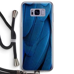 CaseCompany Pauw: Samsung Galaxy S8 Plus Transparant Hoesje met koord