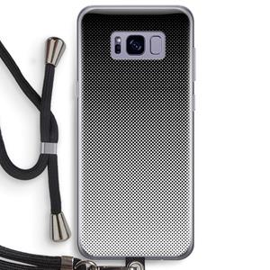 CaseCompany Musketon Halftone: Samsung Galaxy S8 Plus Transparant Hoesje met koord