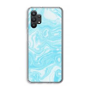 CaseCompany Waterverf blauw: Samsung Galaxy A32 5G Transparant Hoesje