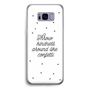 CaseCompany Confetti: Samsung Galaxy S8 Transparant Hoesje