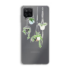 CaseCompany Hang In There: Samsung Galaxy A12 Transparant Hoesje