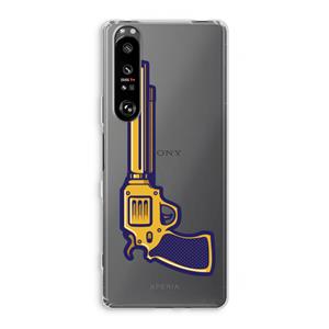 CaseCompany Pew Pew Pew: Sony Xperia 1 III Transparant Hoesje