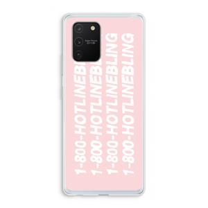 CaseCompany Hotline bling pink: Samsung Galaxy S10 Lite Transparant Hoesje