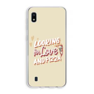CaseCompany Pizza is the answer: Samsung Galaxy A10 Transparant Hoesje