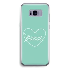 CaseCompany Friends heart pastel: Samsung Galaxy S8 Transparant Hoesje