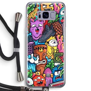 CaseCompany Vexx Mixtape: Samsung Galaxy S8 Plus Transparant Hoesje met koord