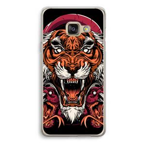 CaseCompany Tiger and Rattlesnakes: Samsung Galaxy A3 (2016) Transparant Hoesje