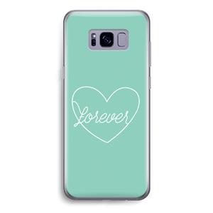 CaseCompany Forever heart pastel: Samsung Galaxy S8 Transparant Hoesje