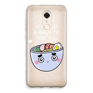 CaseCompany I'm A Hopeless Ramen-Tic For You: Xiaomi Redmi 5 Transparant Hoesje
