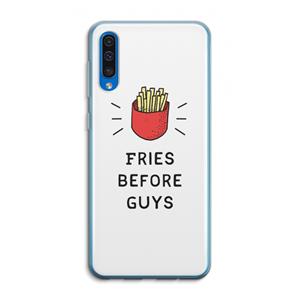 CaseCompany Fries before guys: Samsung Galaxy A50 Transparant Hoesje
