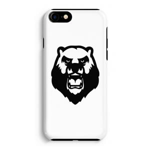 CaseCompany Angry Bear (white): iPhone 8 Tough Case